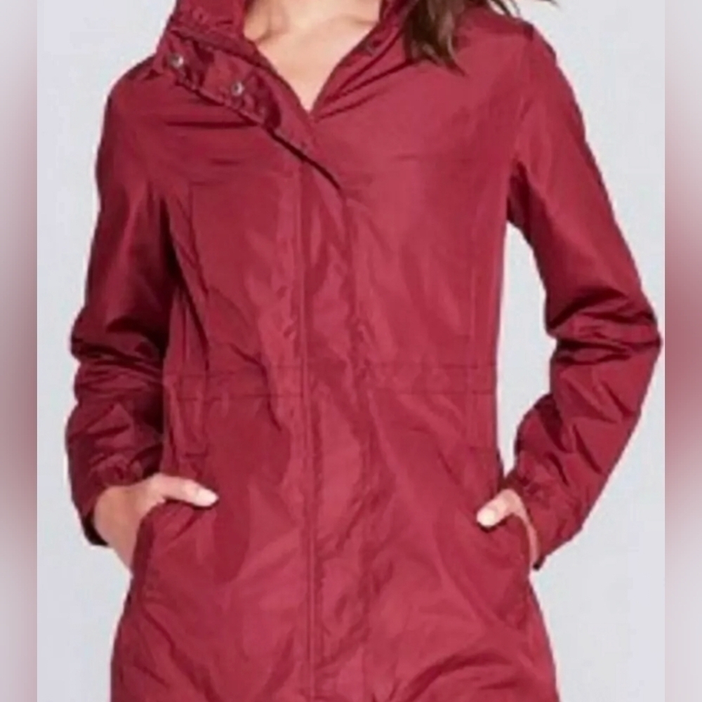 Burgundy A New Day Rain Coat